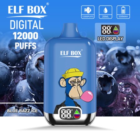 ELF BOX Digital 12000 disposable vape front view