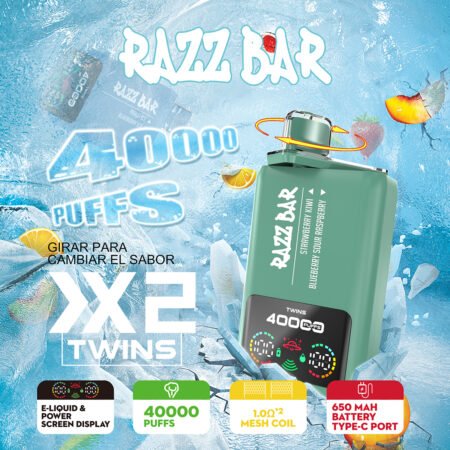 razz bar 40k puff vape blueberry ice strawberry combo