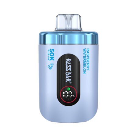 razz bar 50k puff pineapple coconut rechargeable vape box