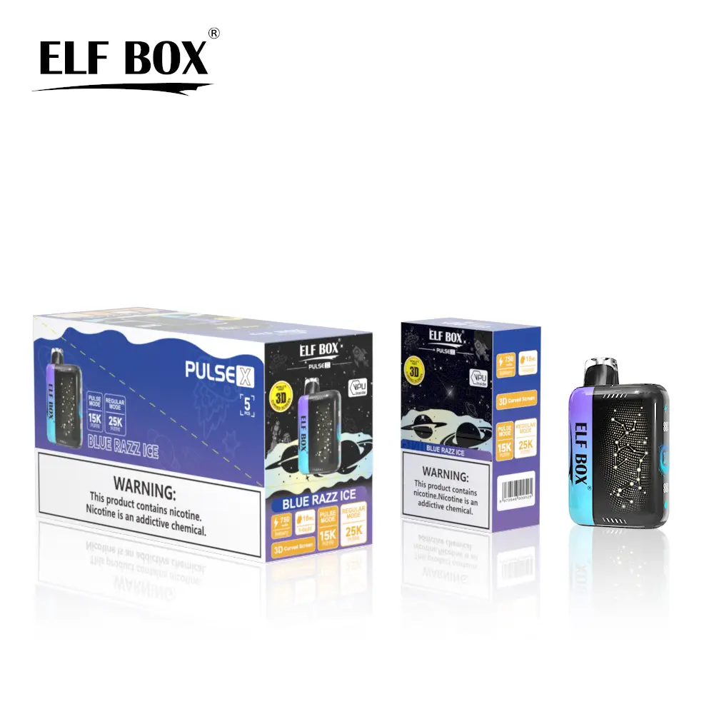 ELF BOX PULSE X 25K vape wholesale bulk carton packaging
