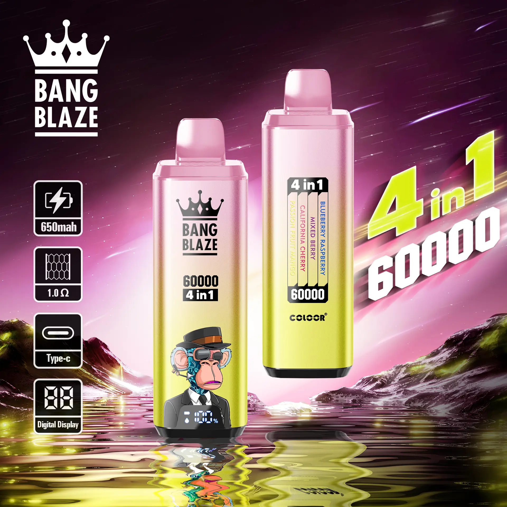 Bang King 60K rechargeable disposable e-cigarette