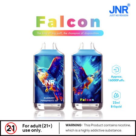 JNR Falcon 16k disposable vape Crystal desig
