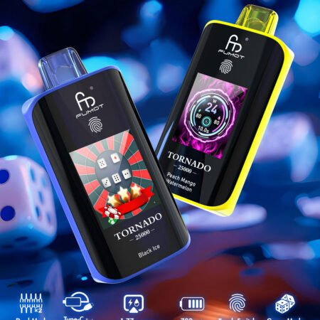 fumot tornado 25000 disposable vape box front view