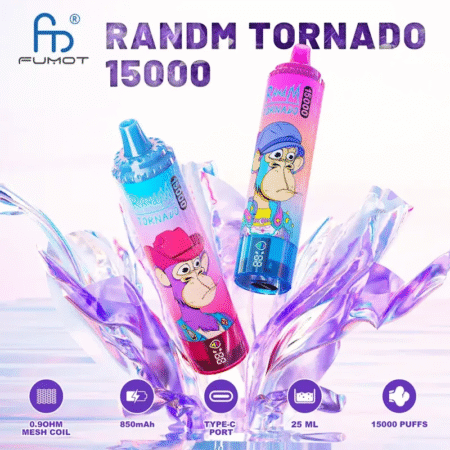 Fumot RandM Tornado 15K 15000 puffs disposable vape pen