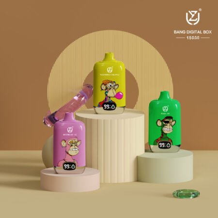 UZY 15K disposable vape 15000 puffs smart monkey box front view