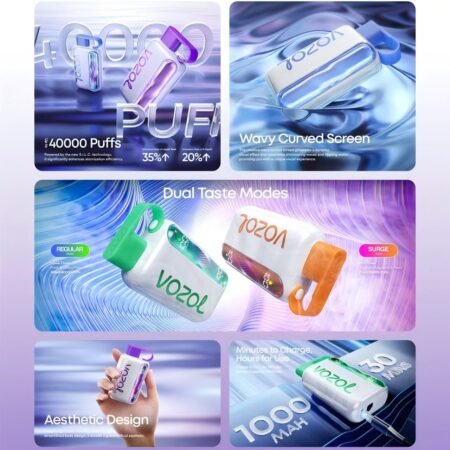 40k Vozol Rechargeable Vape Box with LED Display