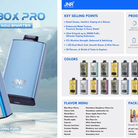 JNR Mega Box Pro 50k Flavor Selection – 20 Options
