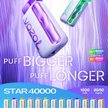 Close-up of Vozol Star 40000 Puff Device