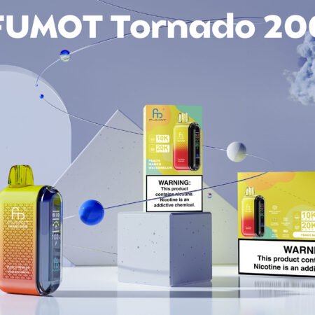 fumot tornado disposable vape charging with type-c port