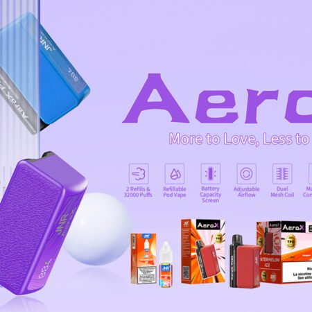 JNR AeroX pod en kit with adjustable airflow