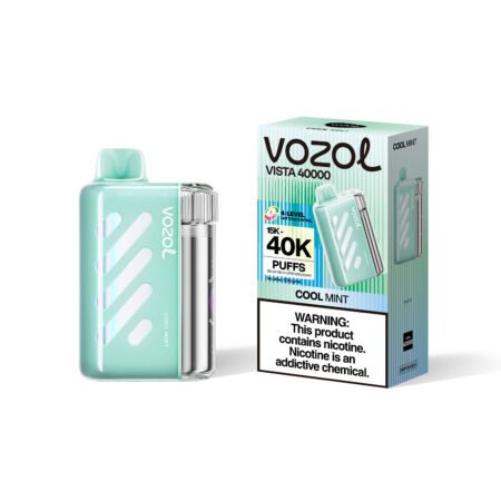 Vozol Vista 40K Blue Razz Ice Flavor with Rotatable Top