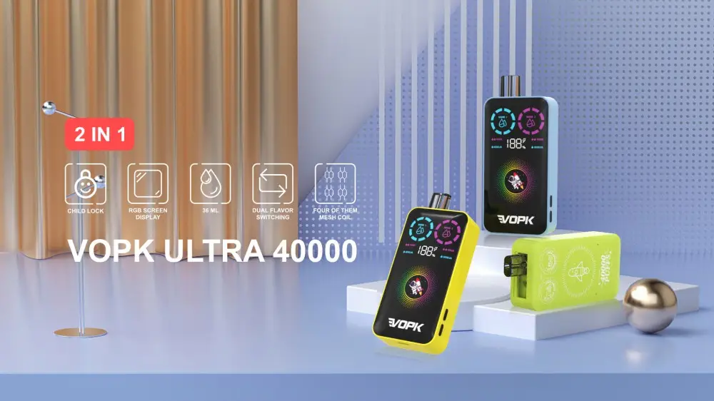 VOPK 2-in-1 disposable vape dual flavor switch
