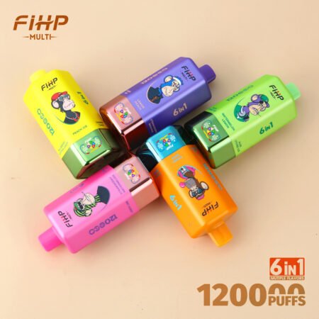 FIHP 120k 6in1 multi flavor disposable vape front view