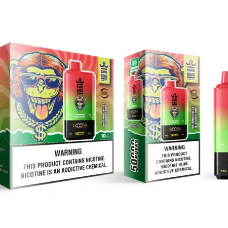 Bang King 50K disposable vape dual flavor screen display