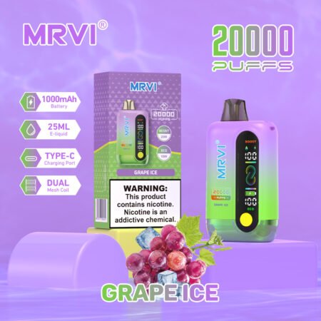MRVI 20K Strawberry Ice flavor vape