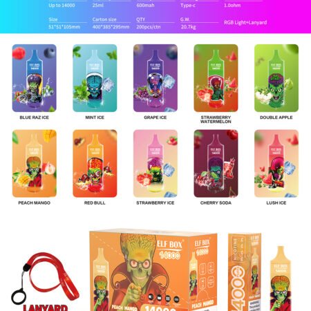 ELF BOX RGB 14000pro with lanyard attachment