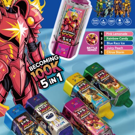 MRVI 100K rechargeable vape with Type-C charging